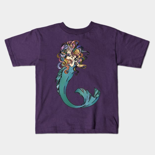 Mermaid Kids T-Shirt by AlondraHanley